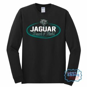Jaguar Track & Field Black Long Sleeve Tee
