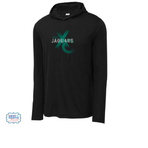 XC Black Long Sleeve HOODED Tee