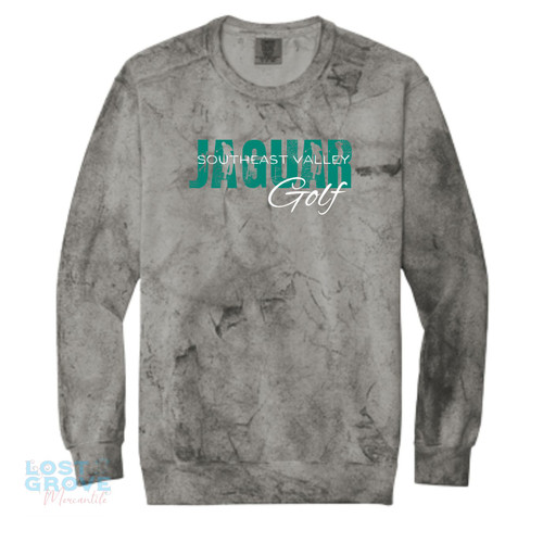 Jaguar Golf Colorblast Crewneck Sweatshirt